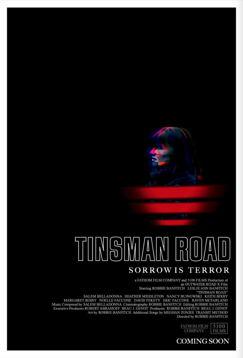 Official teaser poster for TINSMAN ROAD. 

International Premiere. 
CUFF 2025.
April 20. 
Director Robbie Banfitch in attendance.

calgaryundergroundfilm.org/2025/tinsman-r…