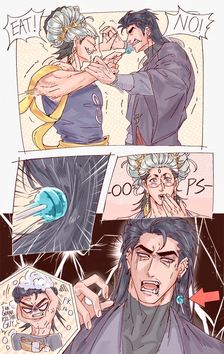 Part2
繼上篇後續
月叔叔提刀的同時覺得朋友也不是那麼重要了。

（全圖點開）

#終末的女武神
#終末のワルキューレ
#recordofragnarok
#shuumatsunovalkyrie
#shuumatsunovalkyrieoc