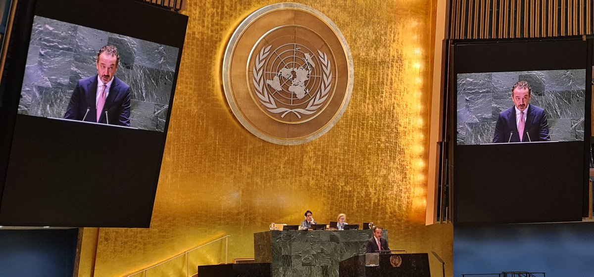 GeorgiaUN (@georgiaun) on Twitter photo PR of 🇬🇪 2 🇺🇳 <a href="/BakradzeDavid/">David Bakradze 🇬🇪🇺🇳</a> made statement at @UNGA HLM on Middle-Income Countries. Stressed achievements of Georgia in tackling poverty & inequality; 🇬🇪’s economic growth; its role as digital transit hub & need 2 expand benefits 2 its population in Russia-occupied regions of 🇬🇪 PR of 🇬🇪 2 🇺🇳 <a href="/BakradzeDavid/">David Bakradze 🇬🇪🇺🇳</a> made statement at @UNGA HLM on Middle-Income Countries. Stressed achievements of Georgia in tackling poverty & inequality; 🇬🇪’s economic growth; its role as digital transit hub & need 2 expand benefits 2 its population in Russia-occupied regions of 🇬🇪