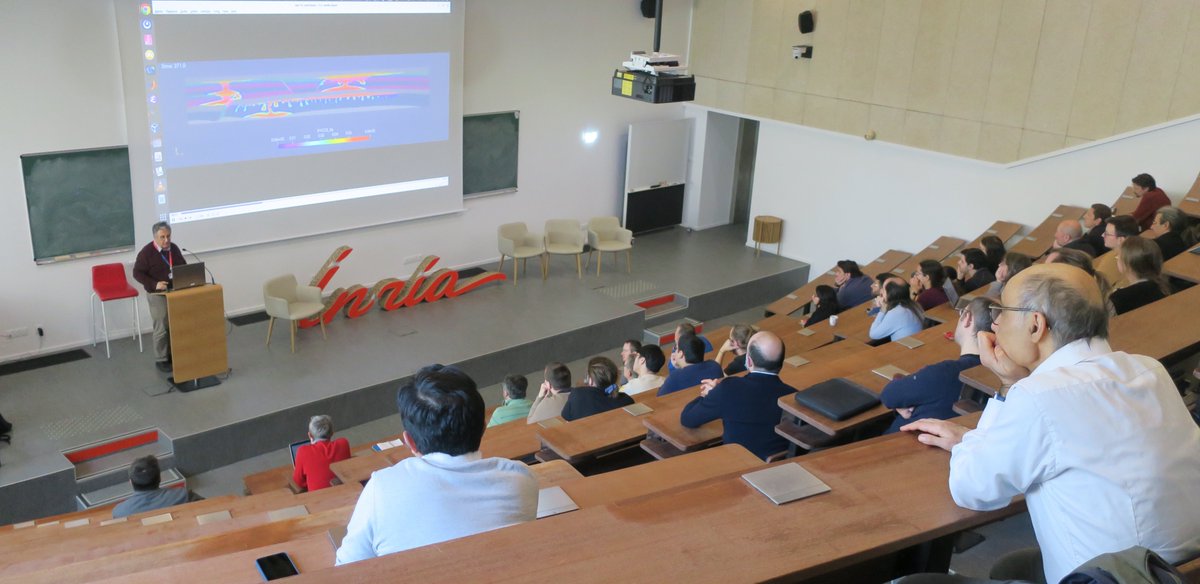 [🧑🔬#vieducentre] Michel Kern de l’équipe-projet commune SERENA (<a href="/EcoledesPontsMS/">Ecole des Ponts MS</a>, <a href="/Inria/">Inria</a>) nous donne RDV ce jour au centre <a href="/inria_paris/">Centre Inria de Paris</a> pour #30minScience sur le thème : "Stockage géologique du #CO2 : un exemple pour la simulation des écoulements souterrains"🌎.