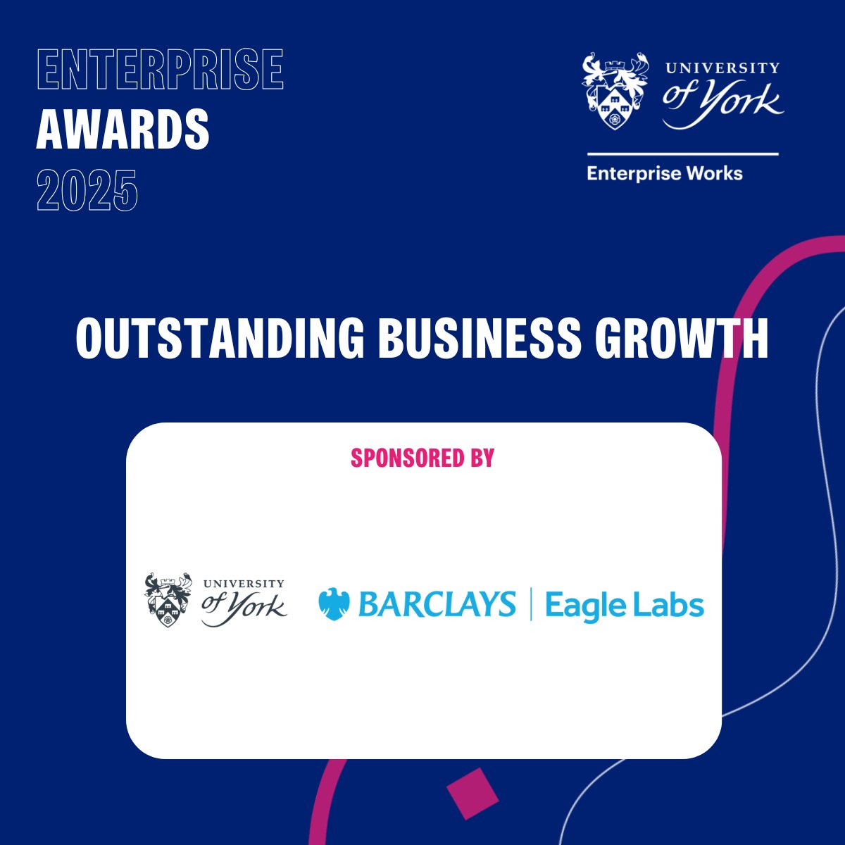 Enterprise Works at the University of York (@uoyentworks) on Twitter photo Outstanding Business Growth Award
If you've seen exceptional growth, expanded markets, or driven innovation, apply now for the Outstanding Business Growth Award. Gain the recognition you deserve.
Apply here: bit.ly/3EVjAe0
Supported by <a href="/eagle_labs/">Eagle Labs</a> Outstanding Business Growth Award
If you've seen exceptional growth, expanded markets, or driven innovation, apply now for the Outstanding Business Growth Award. Gain the recognition you deserve.
Apply here: bit.ly/3EVjAe0
Supported by <a href="/eagle_labs/">Eagle Labs</a>