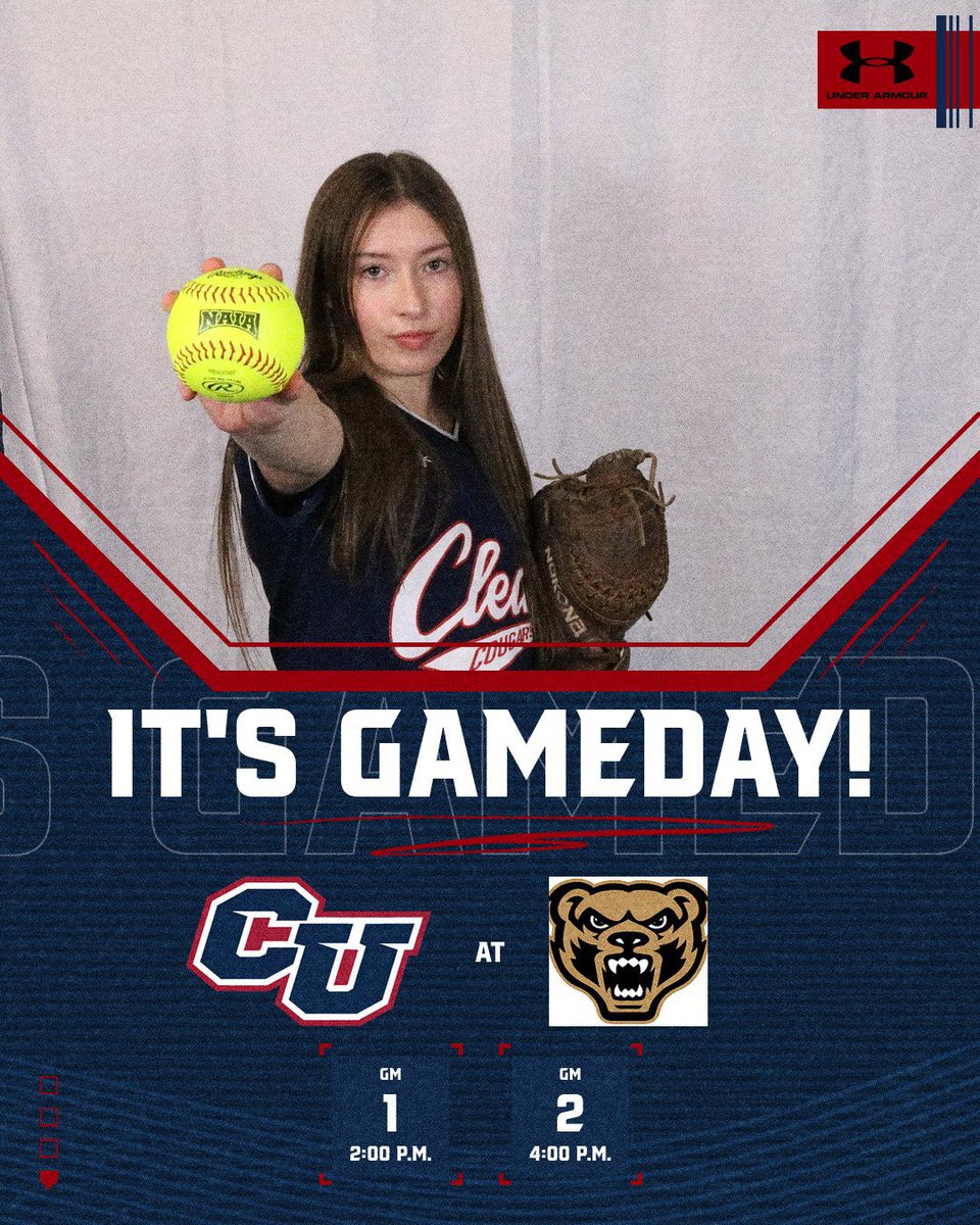 Mid-Week Matchup! 

🆚 Oakland 
🏟️ Oakland Softball Field 
⏰ 2 &amp; 4 P.M.
📊 goldengrizzlies.com/sidearmstats/s…

#scratchandclaw