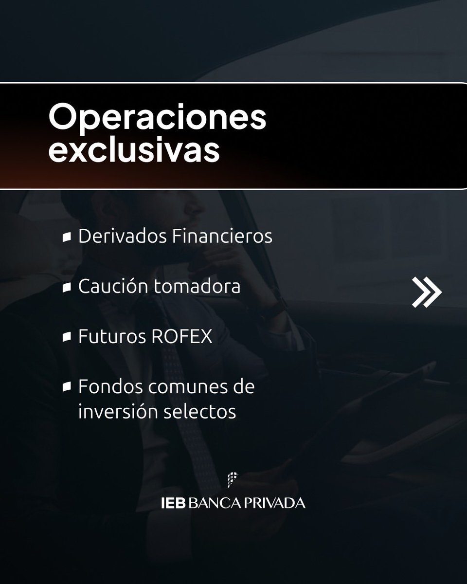 BancaPrivadaieb's tweet image. Accedé a herramientas financieras exclusivas diseñadas para maximizar el potencial de tu portafolio. 

📉Descubrí nuestras operaciones de inversión selectas.