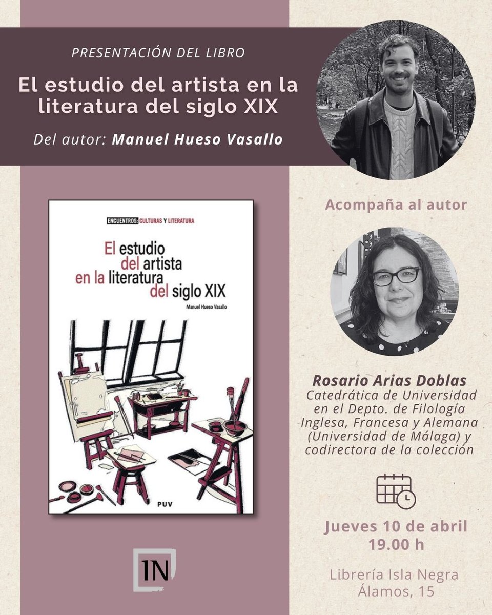 Muy ilusionado de presentar mi primera monografía en la Librería Isla Negra el próximo jueves y además en la mejor compañia <a href="/rosarioariasUMA/">Rosario Arias</a>!! Escribirla fue una de las experiencias profesionales más divertidas y satisfactorias de mi vida❤️