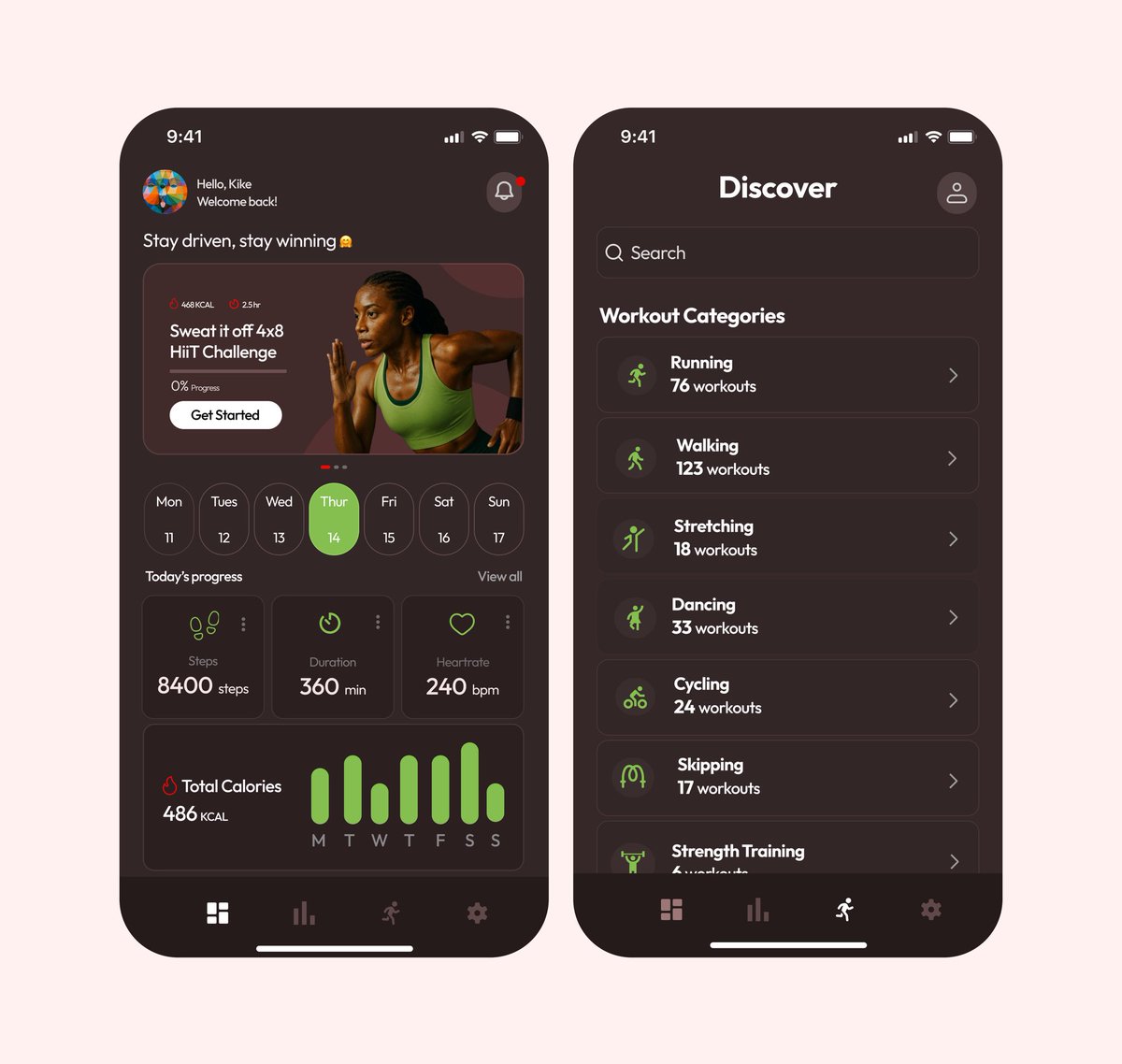 judithemenik_e's tweet photo. My first UI design after taking a 3 year break! 

Dear Designers how did I do?

Running mobile UI design inspired by @HenrykMatthew https://t.co/su38Hw7pfb