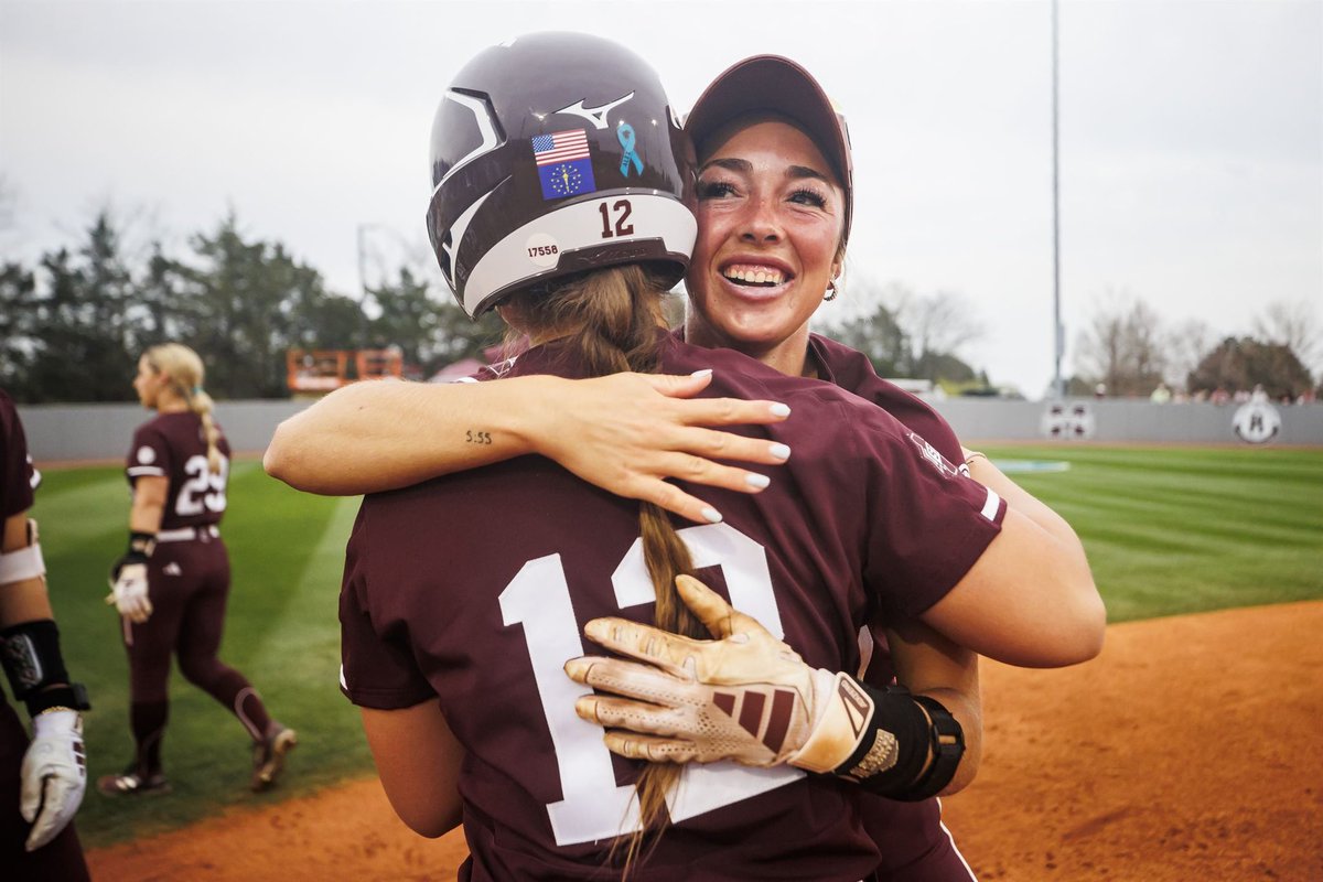 This picture is so surreal to me! Two girls from Indiana playing down south in the SEC. Played in the same conference in high school and played on the same local travel ball team. Just a reminder you can do anything you set your mind too. 

(oh and pagie walked off the number 1