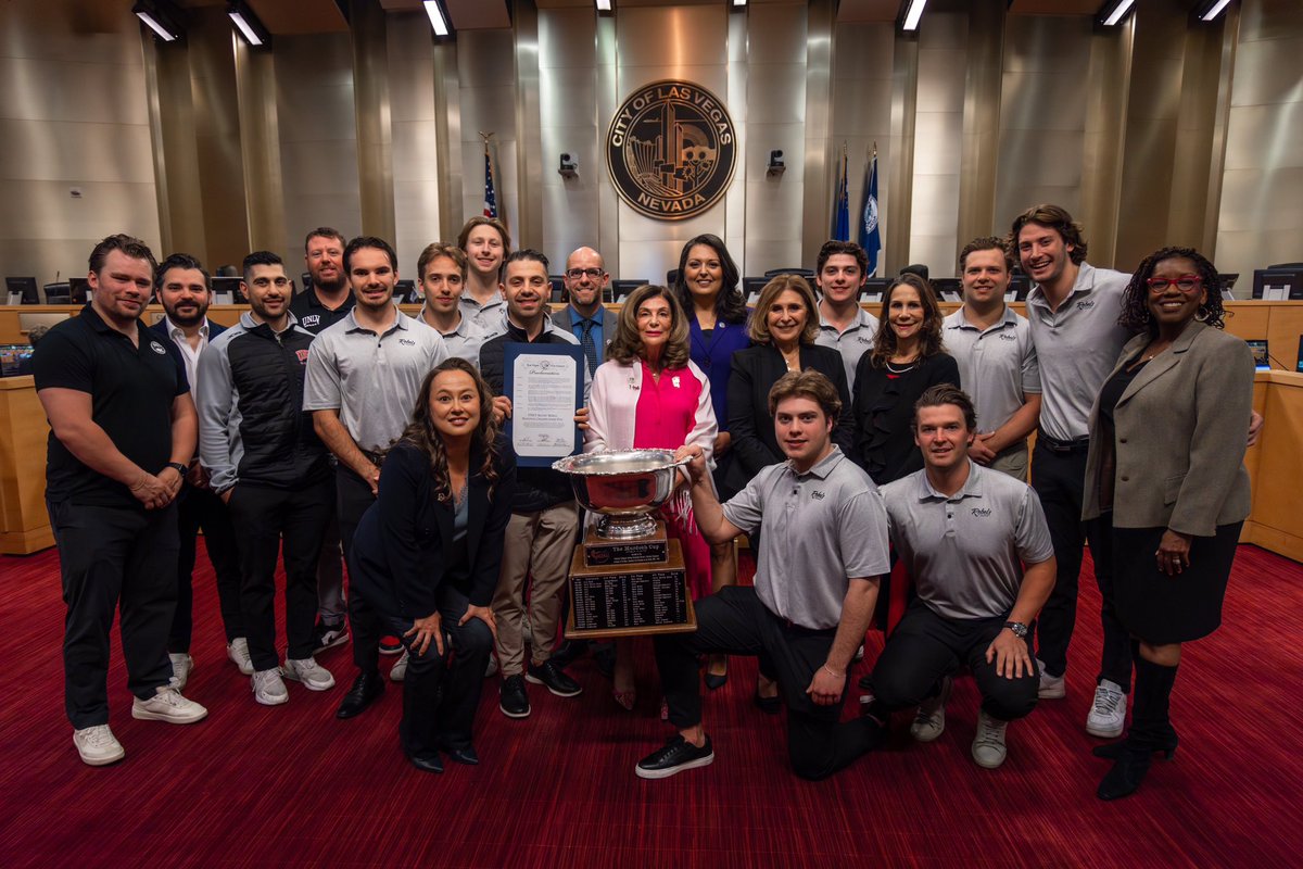At our City Council meeting we had the opportunity to recognize Andy Armenian as our Citizen of the Month. We also welcomed our National Champion <a href="/UNLVRebelHockey/">UNLV Rebel Hockey</a> team! Congratulations to all!