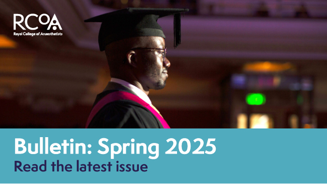 Royal College of Anaesthetists (@rcoanews) on Twitter photo The Spring issue of the Bulletin is out now!
As our editor <a href="/drjonchambers1/">jon chambers</a> says in his introduction, whilst change is inevitable, this training issue clearly demonstrates how our specialty continues to rise to meet the challenge of change.
ow.ly/YWql50VtS3y The Spring issue of the Bulletin is out now!
As our editor <a href="/drjonchambers1/">jon chambers</a> says in his introduction, whilst change is inevitable, this training issue clearly demonstrates how our specialty continues to rise to meet the challenge of change.
ow.ly/YWql50VtS3y