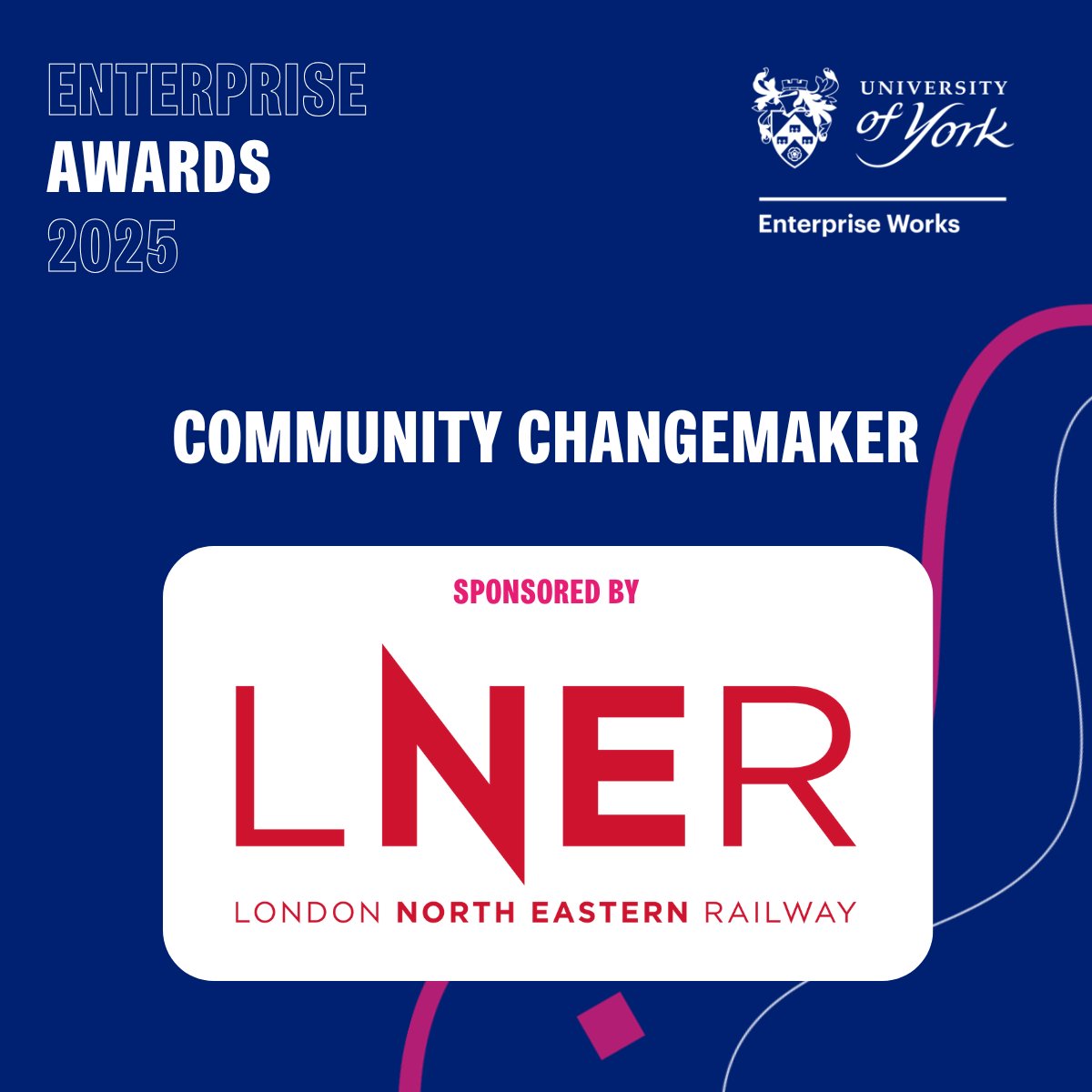 Enterprise Works at the University of York (@uoyentworks) on Twitter photo Community Changemaker Award
Know someone creating real change locally? This award celebrates individuals or organisations making a lasting impact through innovation, leadership, and collaboration.
Apply now: bit.ly/3EVjAe0
Sponsored by <a href="/LNER/">London North Eastern Railway</a> Community Changemaker Award
Know someone creating real change locally? This award celebrates individuals or organisations making a lasting impact through innovation, leadership, and collaboration.
Apply now: bit.ly/3EVjAe0
Sponsored by <a href="/LNER/">London North Eastern Railway</a>