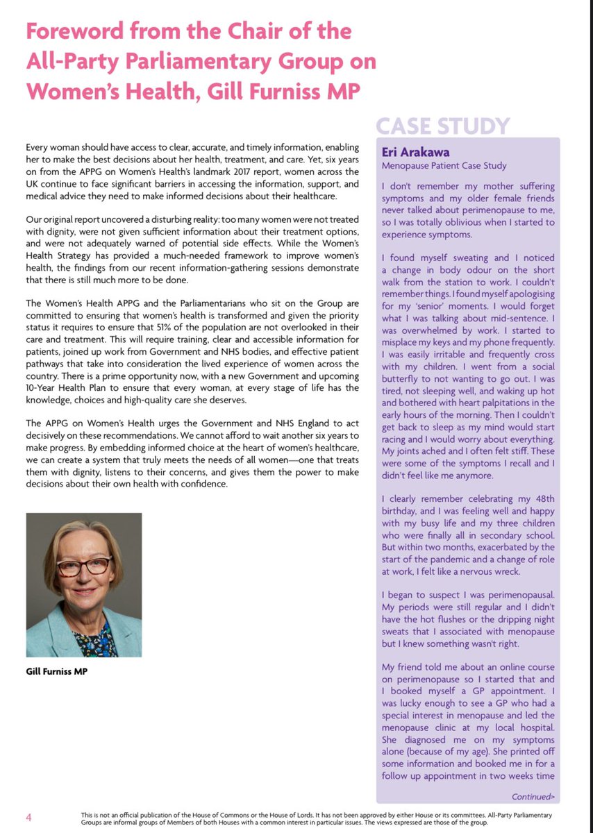 Women's Health APPG tweet media