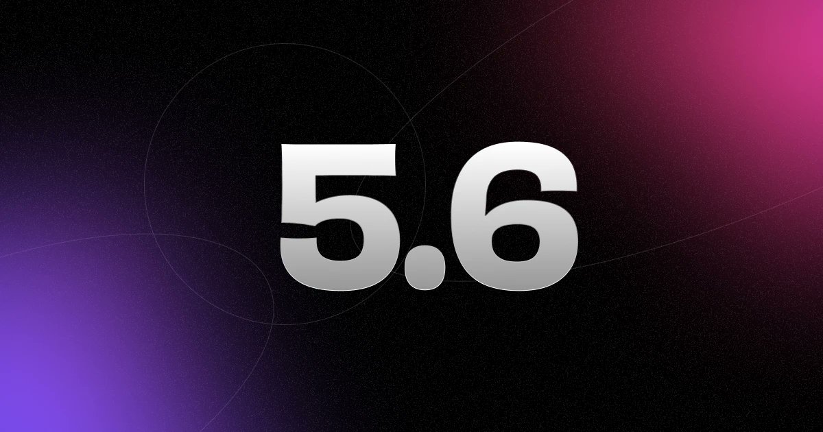 Soaring through the clouds, Astro 5.6 is here. Get ready for: 

☁️ first-class astro:env and experimental sessions on Cloudflare 
🍪 experimental cookie-less sessions 
🤩 fine-tune your preloads 
🛡️ catch config problems earlier with better validation