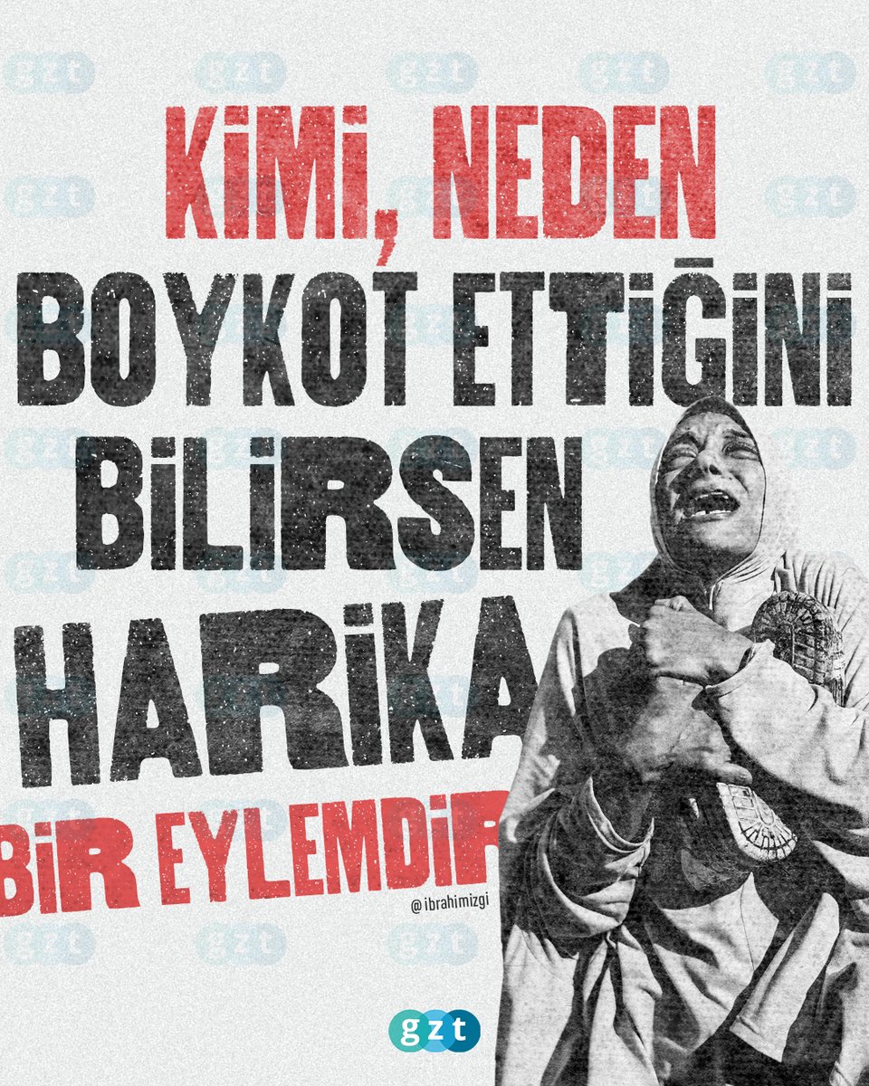 🔴Kimi, neden boykot ettiğini bilirsen harika bir eylemdir📢