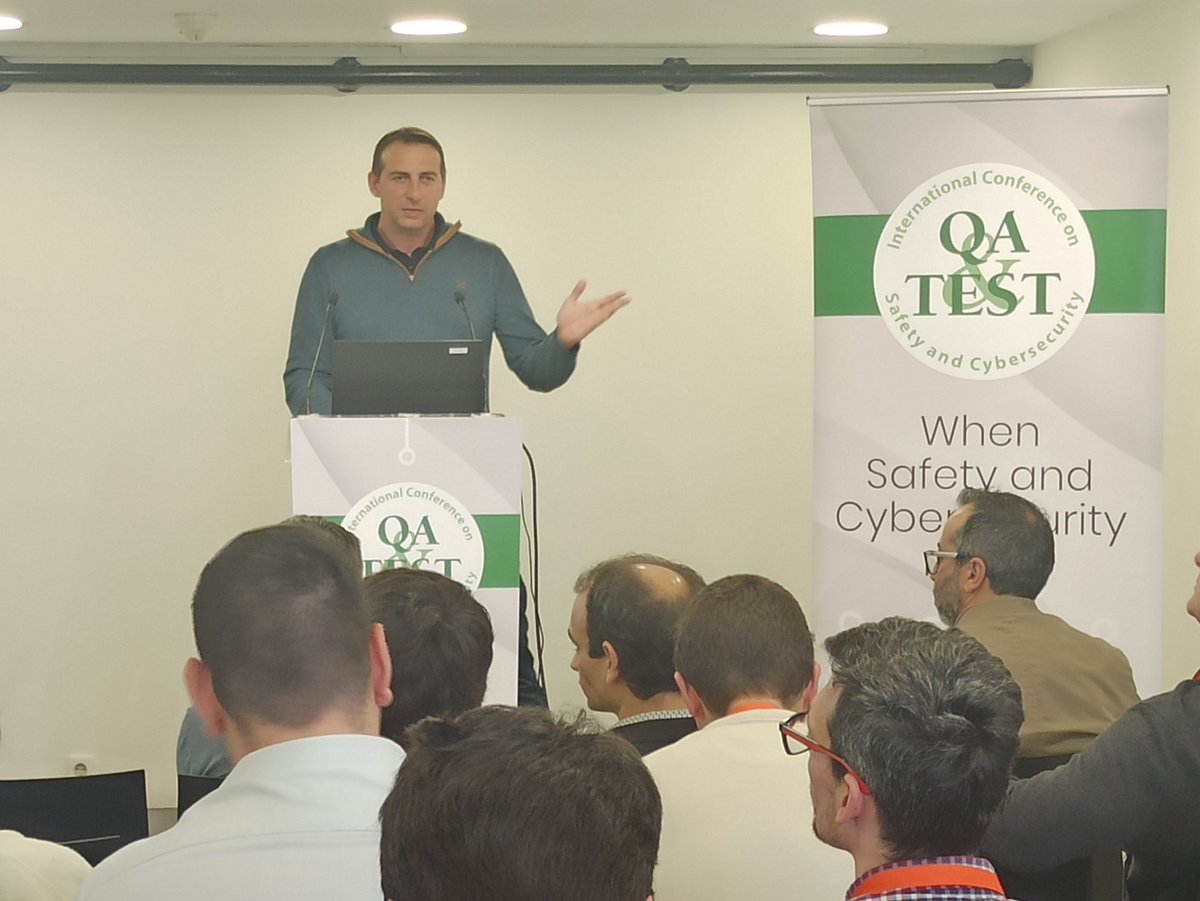 QATESTMadrid's tweet photo. The final track of the day was a success, with Patrik Moberg, Dan Horovitz, and Robert Oates offering valuable practical insights on Industrial Safety &amp; Cybersecurity.

Don't miss what's coming tomorrow!

#qatest #speakers #softwaretesting #cybersecurity #conference #Madrid https://t.co/TcFbnMa84A