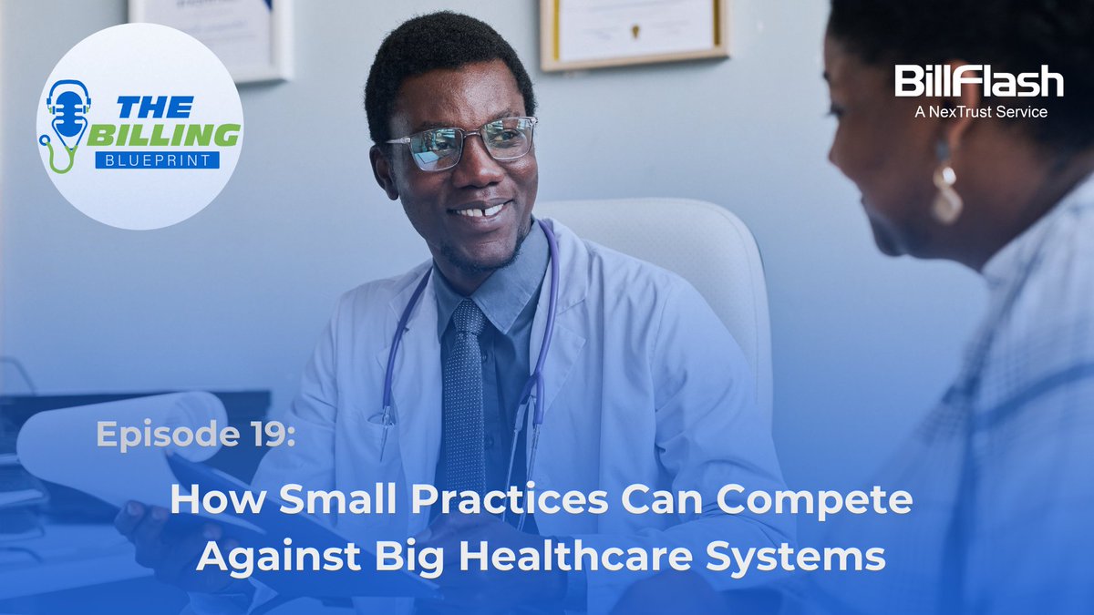 BillFlash_'s tweet image. Small Practice, Big Challenges? You’re not alone.

Learn how #smartbillingsolutions from BillFlash help level the playing field by automating tasks, offering flexible payment options, and improving communication with patients in our podcast episode: bit.ly/448ge1H