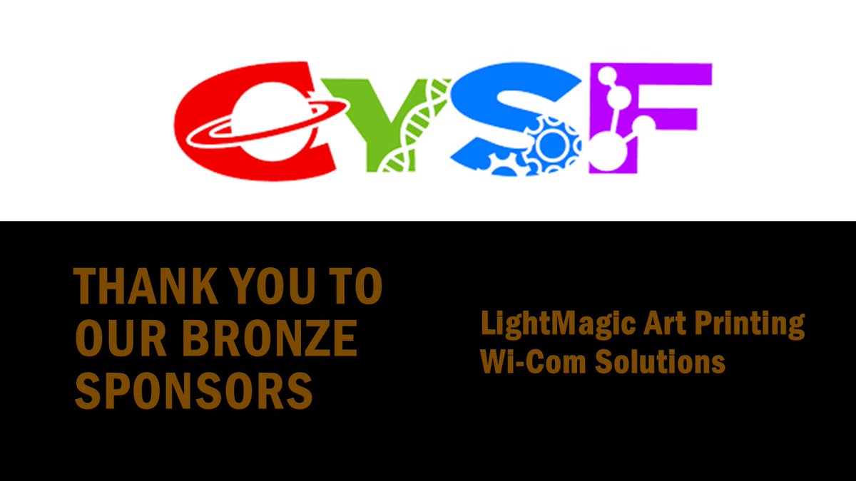We are grateful for our #CYSF2025 bronze sponsors! CYSF is possible through the generous support of our various sponsors!