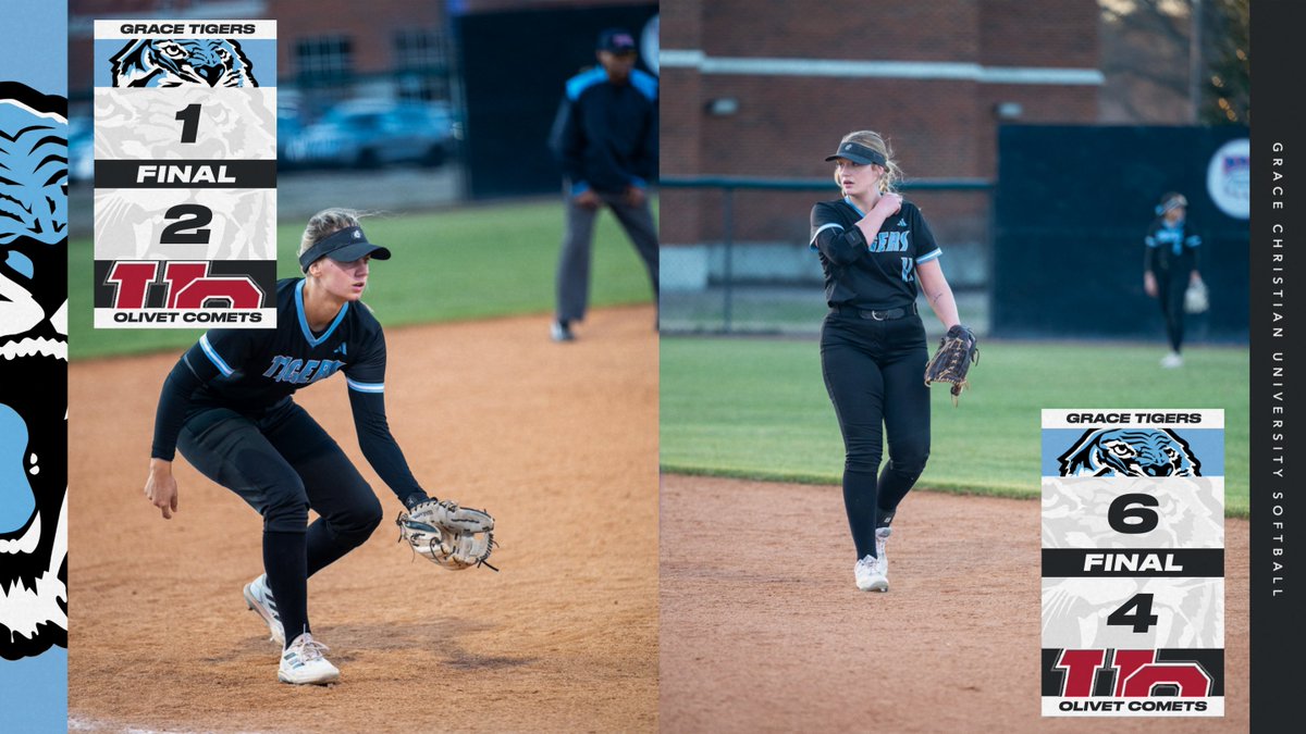 Earned a split in our home opener

Balkema: 8.0 IP (S), 6H, 2R, 8K's
Perrota: 6.0 IP (W), 10H, 4R, K
Newberry: 4-7, RBI, SB
Kaboos: 3-7, 2B, 3R, RBI, 2SB
Hall: 3-6, R, RBI, BB, SB
#RoarTigers