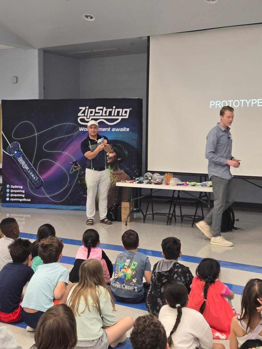 We are incredibly fortunate to have not one, but TWO successful entrepreneurs in the Dolvin community who’ve been featured on TV’s Shark Tank! 🦈🤩 So of course we had them present to 2nd grade about “Non-Traditional Careers” for Career Week! A lucky few even tested new products!