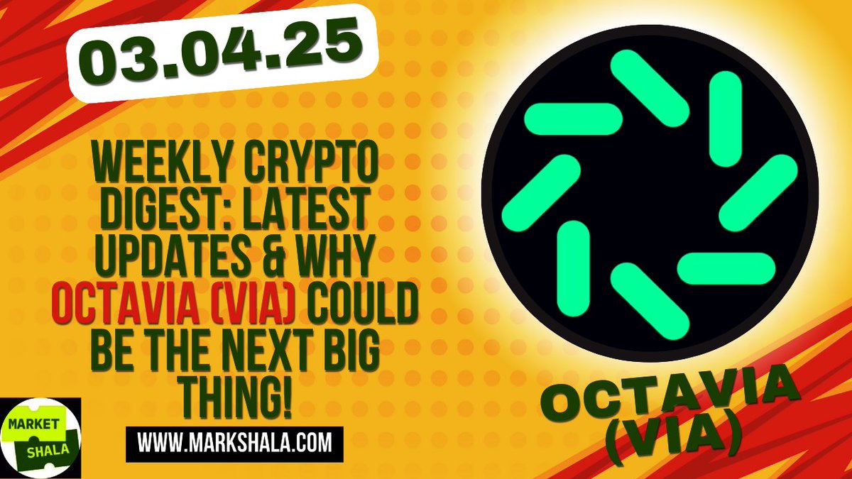 som_days's tweet photo. π Weekly Crypto Digest: Top Updates & Octaviaβs Rise! π
Stay ahead with the latest crypto trends & Web3 insights! Read now: https://t.co/RWy4641n3O
#CryptoNews #Blockchain #Web3 #Octavia #Bitcoin #Markshala https://t.co/QylvnQ8Ynq