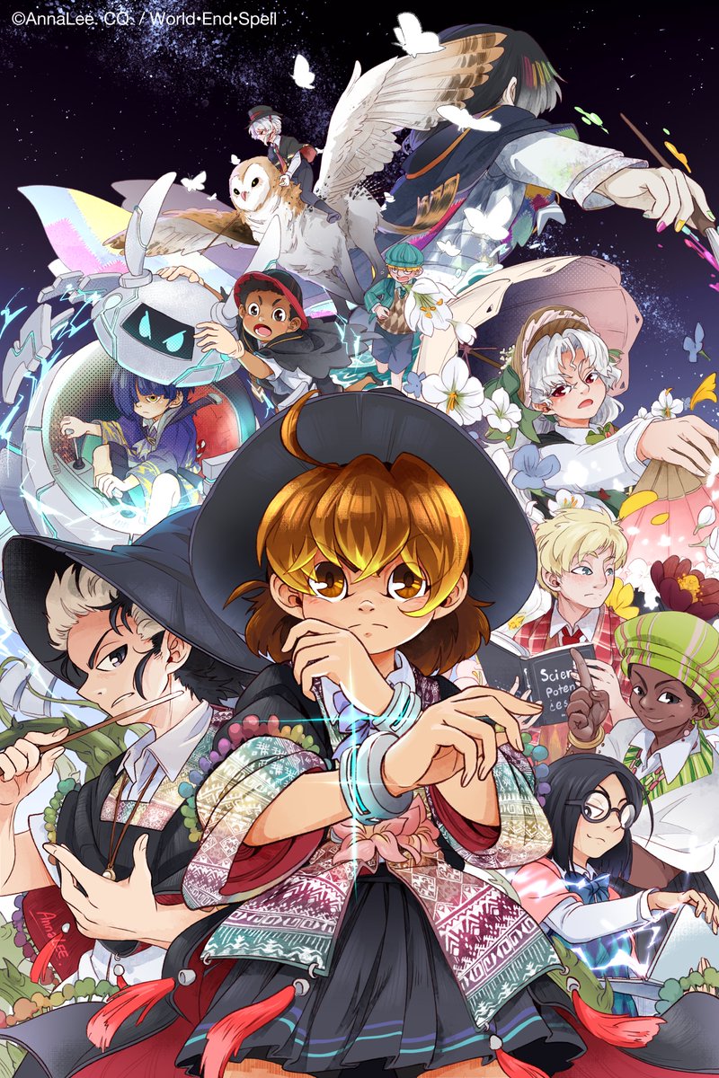 690 เลเยอร์ ในที่สุดก็วาดเสร็จแล้ว 🥲
โปสเตอร์ #คาถาลับดับโลกา ขนาด A3 พร้อมไปออกงานหนังสือแล้วค่ะ