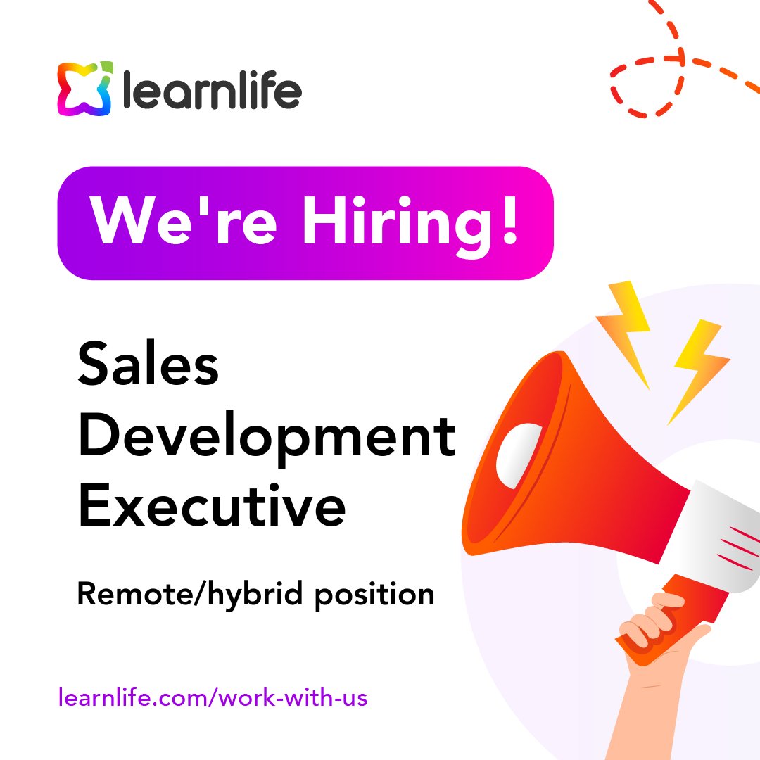 Are you passionate about driving sales and generating B2B opportunities in education?

Learnlife is seeking a multi-talented Sales Champion to complement our outreach team.

Apply and learn more here: hubs.la/Q03fL9Rz0