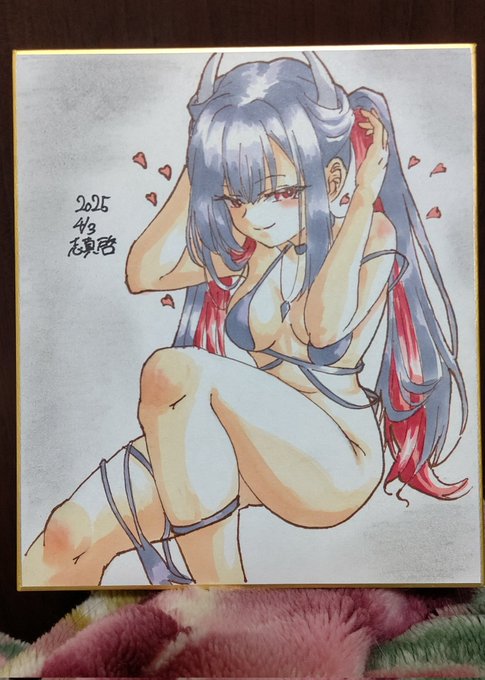 #アズレン
#初月進水日  
進水日おめでとう。
君実はなにげにヤベーやつらとかモガ寄りの子だよね? 