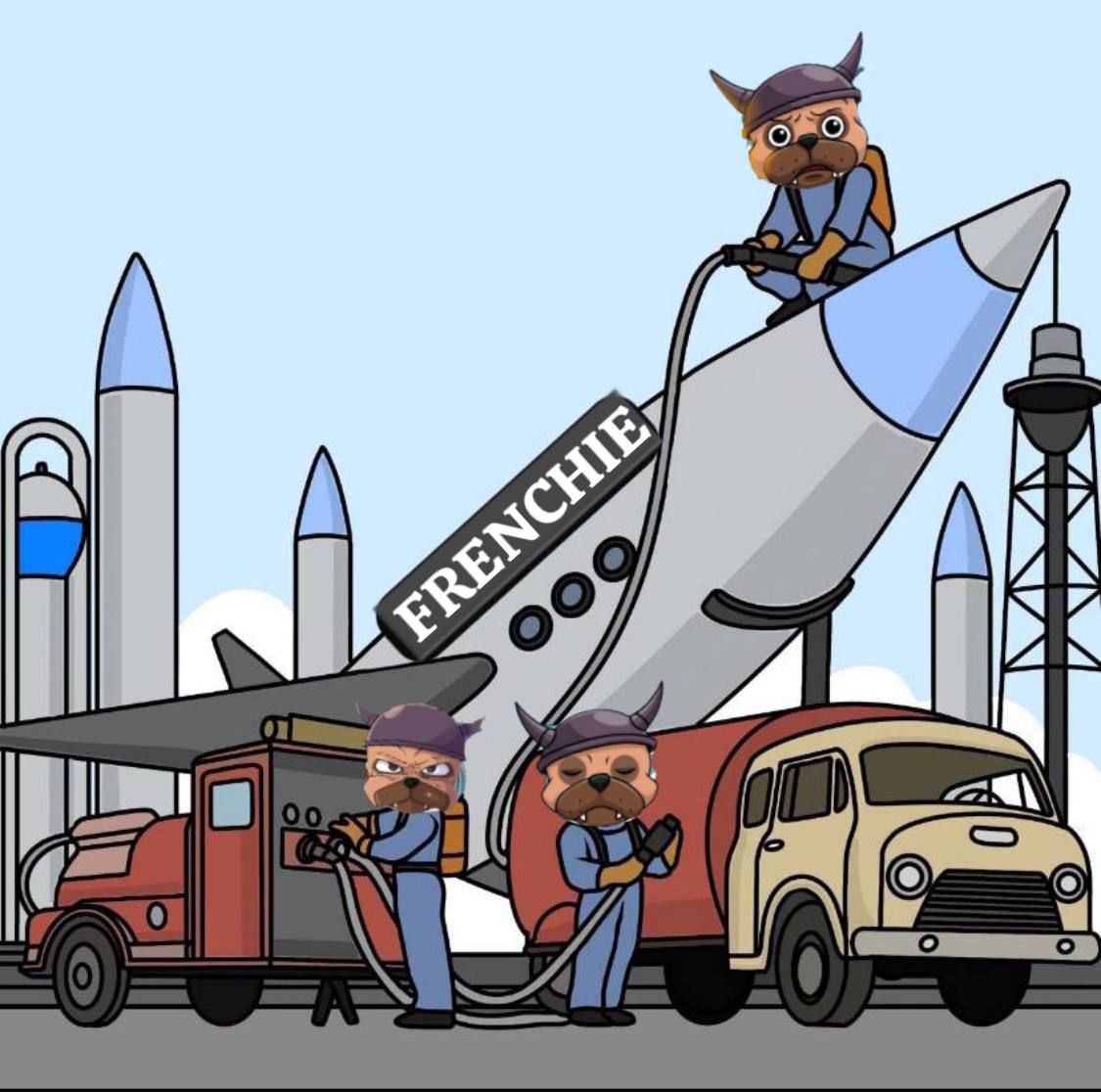 Hard at work to make sure the mission &amp; $FREN makes it to the moon 🌙 without fail....
We got the supplies you need to stick around &amp; not ever bail!!!!  
Join now to get huge gains with other Chad's!  Based af team! 
 /ca
0xF42C45e5B79C9564C95a9b8641518a58b0d089dE
#FRENCHIE $SHIB