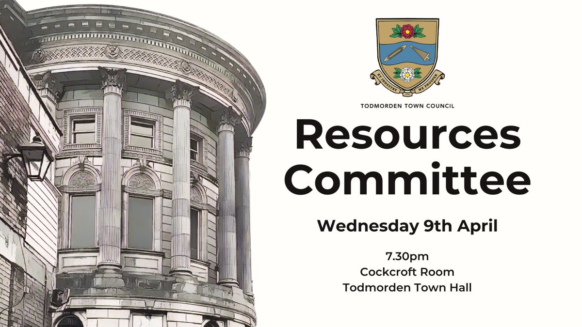 The agenda and papers for the April Resources Committee meeting are available to view on our website
todmorden-tc.gov.uk/event/resource…
