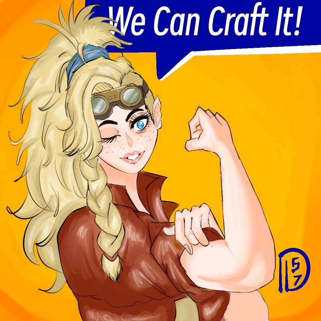 V57art's tweet photo. Gemma The Riviter 💛💙#monsterhunter #MonsterHunterWilds #MonsterHunterWorld #art #videogames https://t.co/6h6FlyEy6G