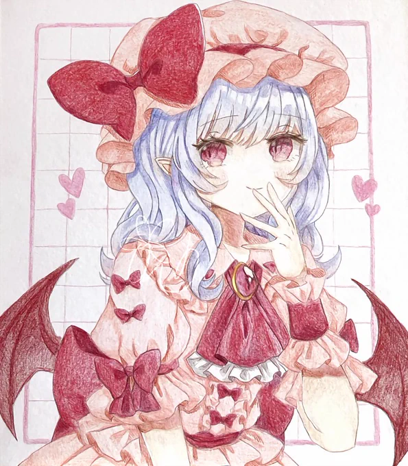 色鉛筆色紙レミリア #東方Project 