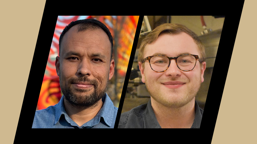 Purdue Today (@purduetoday) on Twitter photo Giant leaps are on the horizon for two Boilermakers. Get to know <a href="/PurdueME/">Purdue Mechanical Engineering</a> alum βVahidβ Tac, a member of the class of 2025 <a href="/SchmidtFellows/">Schmidt Science Fellows</a>, and Dylan Holden, a Schmidt finalist who will soon wrap up his <a href="/PurdueChemistry/">Purdue Chemistry</a> PhD studies and head to <a href="/Harvard/">Harvard University</a>. purdue.university/4iOOsM9 Giant leaps are on the horizon for two Boilermakers. Get to know <a href="/PurdueME/">Purdue Mechanical Engineering</a> alum βVahidβ Tac, a member of the class of 2025 <a href="/SchmidtFellows/">Schmidt Science Fellows</a>, and Dylan Holden, a Schmidt finalist who will soon wrap up his <a href="/PurdueChemistry/">Purdue Chemistry</a> PhD studies and head to <a href="/Harvard/">Harvard University</a>. purdue.university/4iOOsM9