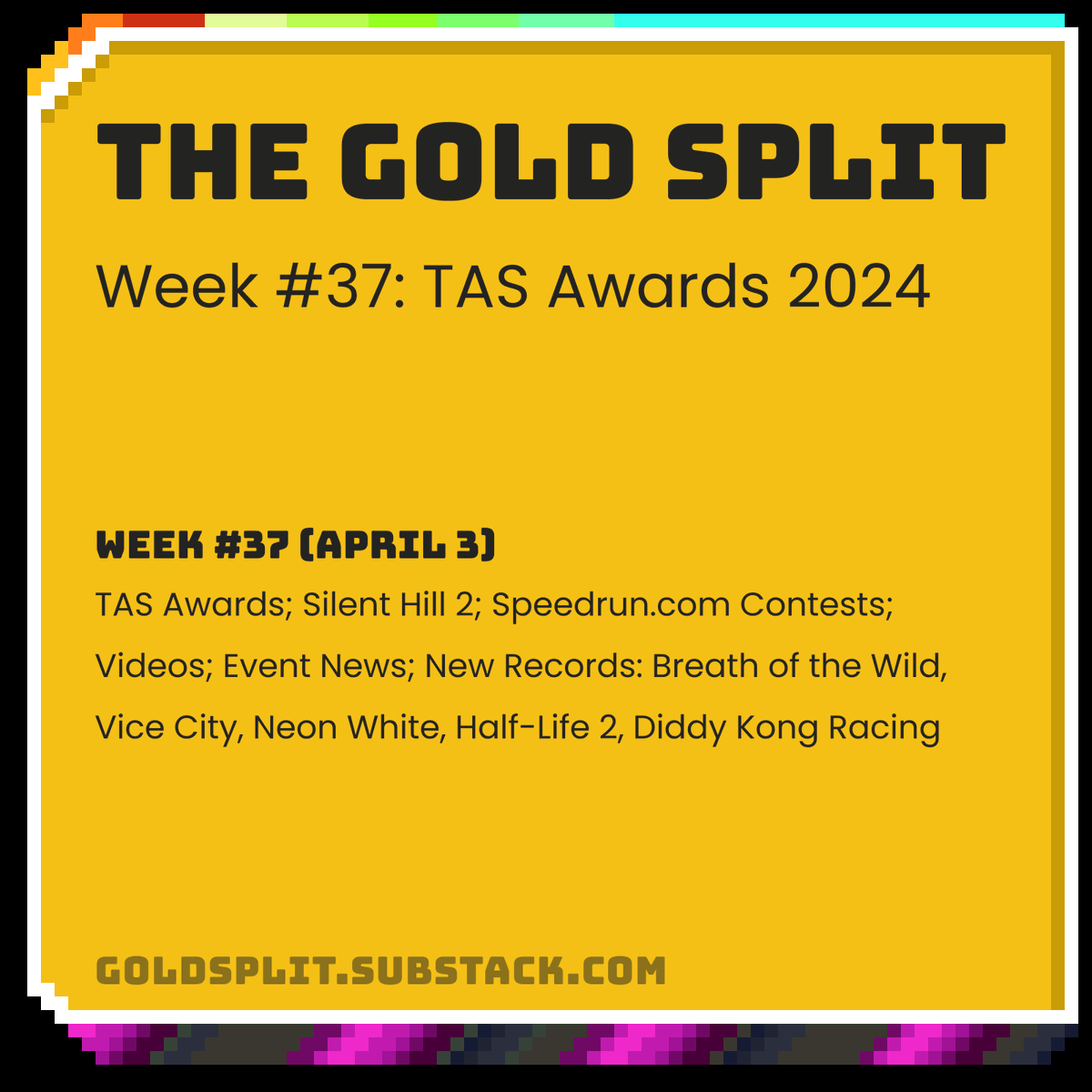 The Gold Split - A Speedrunning Newsletter tweet media
