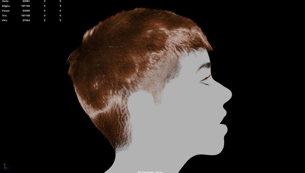 Xgen Groom for a character, kind of a buzz hairstyle 

#ZBRUSH #autodeskmaya #Xgen #characterart #characterdesign