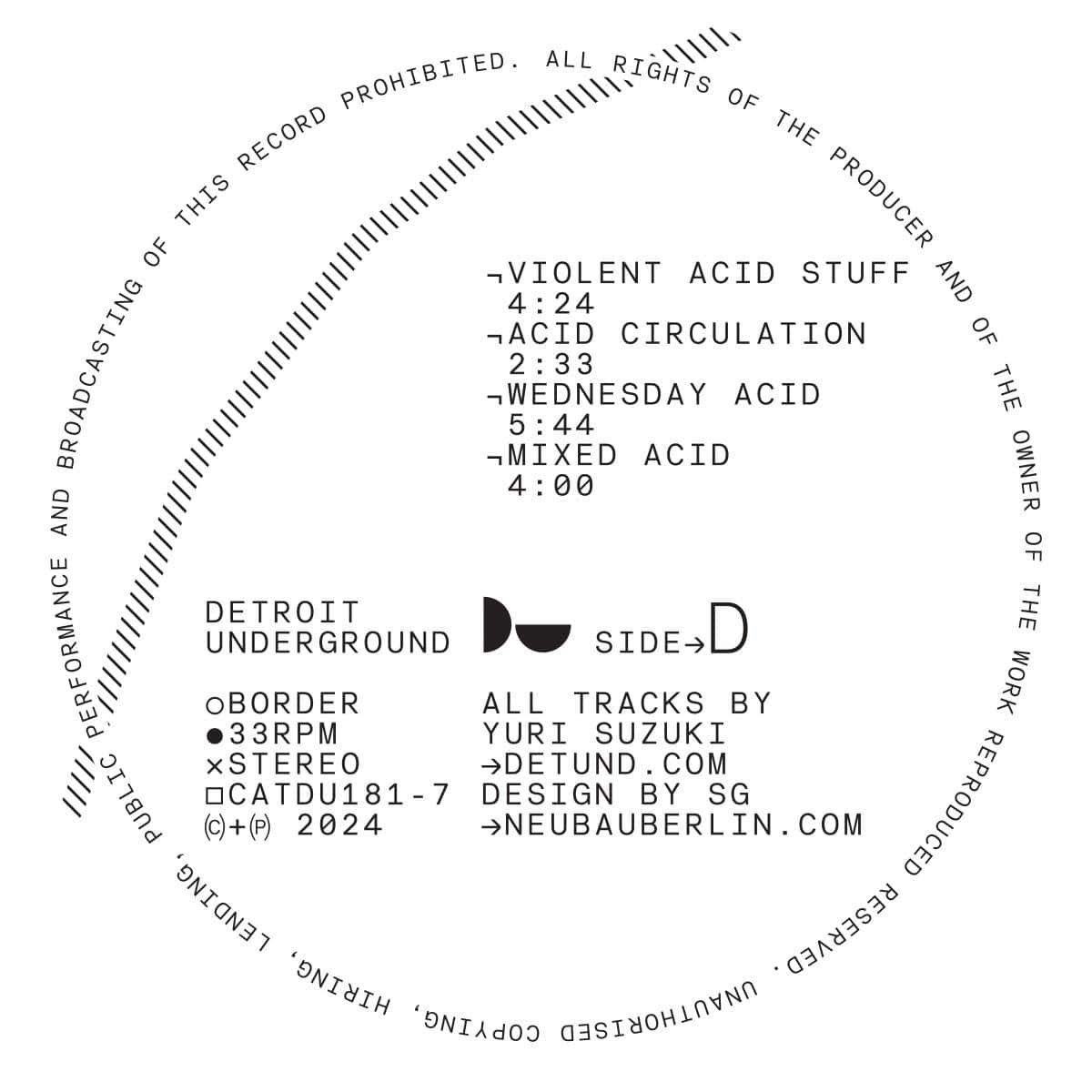 JUST IN! 'Border' by Yuri Suzuki

Archival selections from the Japanese producer, featuring a wide range of tracks spanning all flavours of rave, acid, and techno.

normanrecords.com/records/207072…