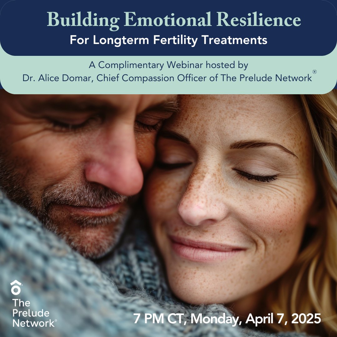Struggling to stay strong during a long fertility journey? Join Dr. Ali Domar on April 7 at 7 PM CT for an empowering webinar on maintaining emotional balance and resilience during multiple treatment cycles.

💡 What You’ll Learn:
-Techniques to manage stress and anxiety