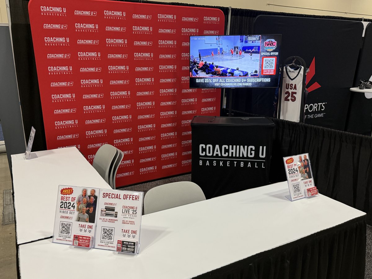 Headed to the #NABCconv in San Antonio? Drop by and see us! 

We would love to connect with any coaches who are in town and give you a free gift!

📅 TH, FRI, &amp; SAT
📍 Booth 322 - Just inside the main entrance on the way to the court! 

<a href="/NABC1927/">NABC</a>