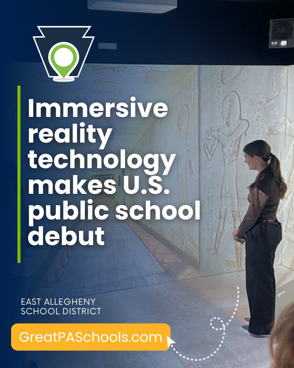 Great PA Schools (@greatpaschools) on Twitter photo A groundbreaking moment in education is happening as the <a href="/EastAlleghenySD/">East Allegheny Schools</a> becomes the first K-12 public school district in the U.S. to integrate immersive reality technology into its classrooms.
Read more: ow.ly/RjFU50Vsg0K.
#GreatPASchools #ExcellenceInPAPublicEd A groundbreaking moment in education is happening as the <a href="/EastAlleghenySD/">East Allegheny Schools</a> becomes the first K-12 public school district in the U.S. to integrate immersive reality technology into its classrooms.
Read more: ow.ly/RjFU50Vsg0K.
#GreatPASchools #ExcellenceInPAPublicEd