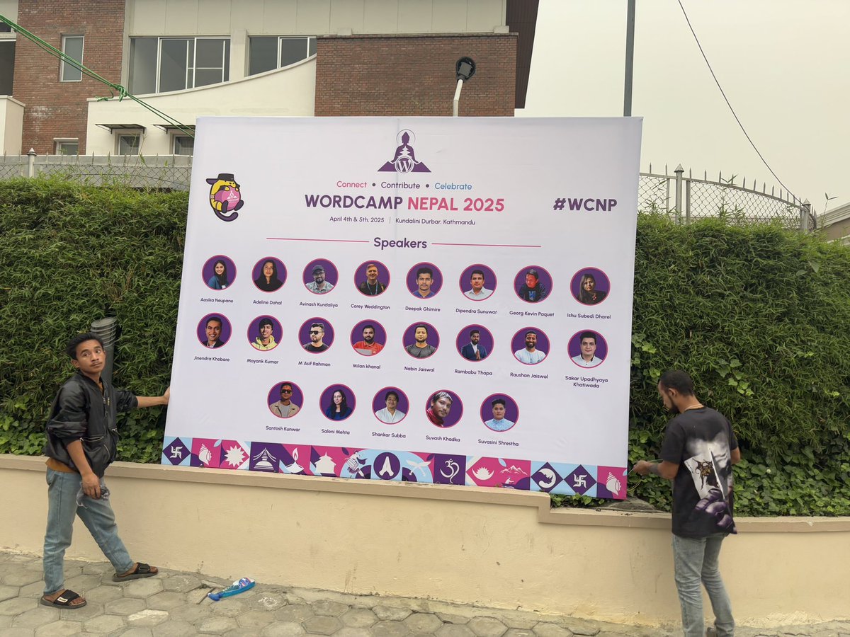 Huge shoutout to the amazing team behind WordCamp Nepal 2025! Their hard work and dedication have made tomorrow's event possible. We're looking forward to a fantastic day. #Teamwork #WordCamp #NepalWordPress #CommunityBuilding #WCNP