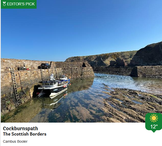 BBCScotWeather's tweet photo. The entire country has seen blue skies today. All down to high pressure. Thank you #weatherwatchers for your glorious pictures. JR https://t.co/K6TBiAqAK8