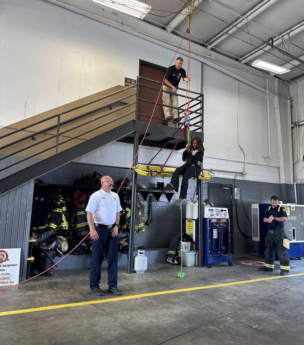Juniors &amp; Seniors learning about careers in Public Safety today! Next stop Walton County Fire &amp; Rescue! #mahswbl #wblworks #fire #emt #canesculture #georgiawbl1 #CTAEDelivers #choosewalton