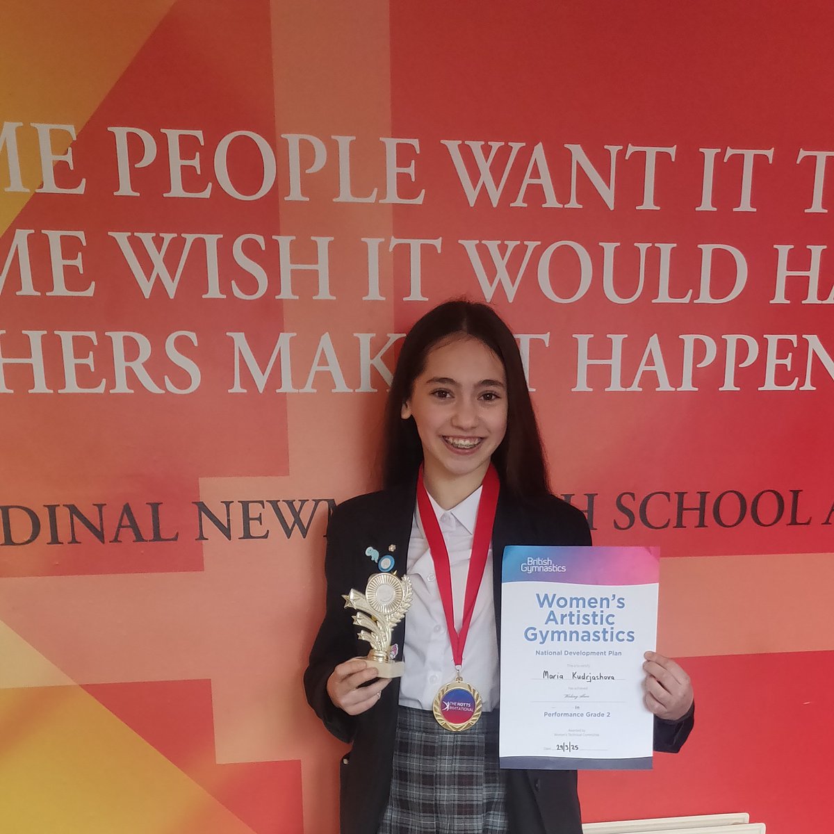 @Cardinal_NewmanPE (@cnewmanpe) on Twitter photo Well done Maria in Y8 <a href="/Cardinal_Newman/">Cardinal Newman Catholic High School Warrington</a> who has qualified in Performance Grade 2 for the National Finals in May - good luck! Well done Maria in Y8 <a href="/Cardinal_Newman/">Cardinal Newman Catholic High School Warrington</a> who has qualified in Performance Grade 2 for the National Finals in May - good luck!