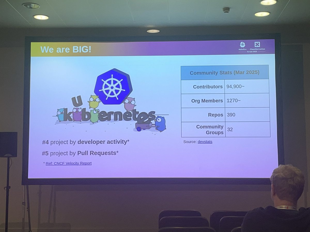 We may reach 100k contributors in 2025. #kubecon