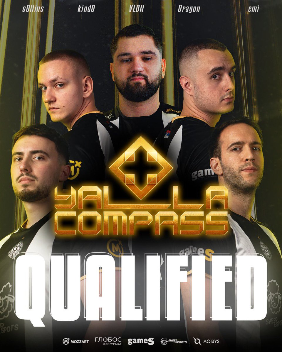 Partizan Esports (@esportspartizan) on Twitter photo LET'S GO TO QATAR! 🔥🖤
Partizan Esports has achieved the greatest success in the history of Serbian team Counter-Strike! 🇷🇸
Partizan's players have secured a spot in the <a href="/YaLLaCompass/">YaLLa Compass</a> tournament, which will take place in Doha from April 16-19.
<a href="/esportspartizan/">Partizan Esports</a> will compete LET'S GO TO QATAR! 🔥🖤
Partizan Esports has achieved the greatest success in the history of Serbian team Counter-Strike! 🇷🇸
Partizan's players have secured a spot in the <a href="/YaLLaCompass/">YaLLa Compass</a> tournament, which will take place in Doha from April 16-19.
<a href="/esportspartizan/">Partizan Esports</a> will compete