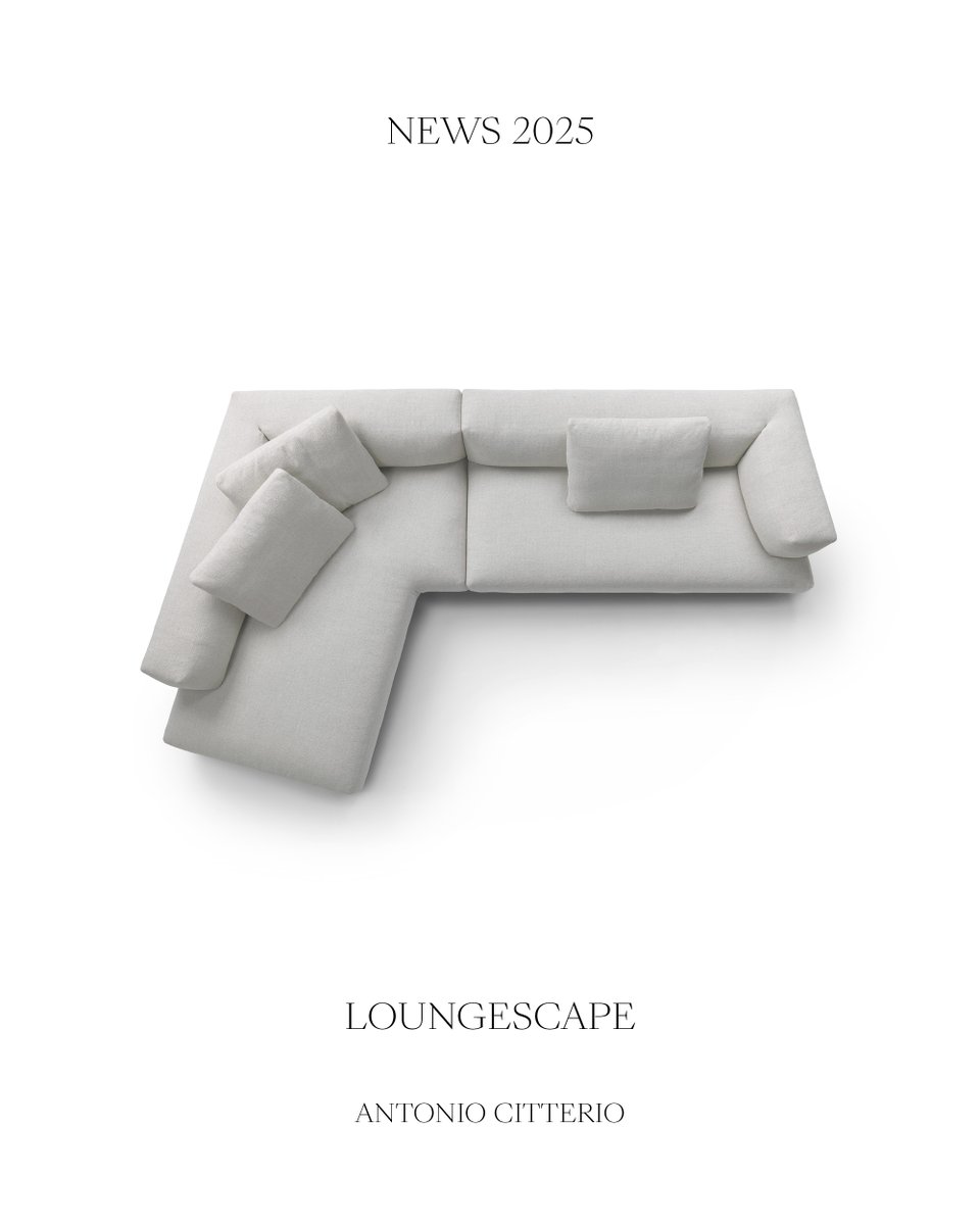 Flexform_ITA's tweet image. Just as mountains determine a landscape, so the new Loungescape sofa shapes the home’s environment, becoming the focal point of the living room and opening new perspectives on comfort and elegance. #Flexform #2025Collection #MDW25 #MilanoDesignWeek #Fuorisalone2025 #design…