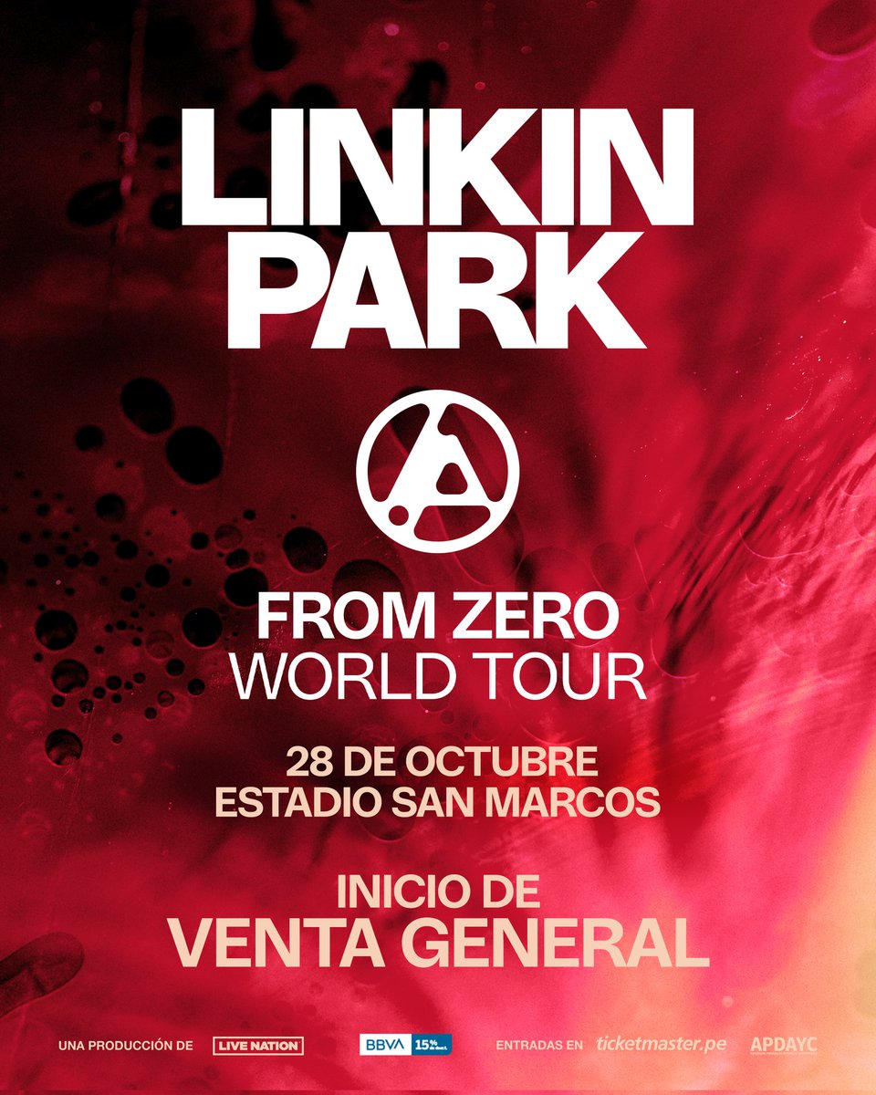 Live Nation Perú (@livenationperu) on Twitter photo Consigue tus entradas ahora en Venta General en la web de <a href="/ticketmasterpe/">Ticketmaster Perú</a> ➡️ ticketmaster.pe/event/linkin-p… Consigue tus entradas ahora en Venta General en la web de <a href="/ticketmasterpe/">Ticketmaster Perú</a> ➡️ ticketmaster.pe/event/linkin-p…