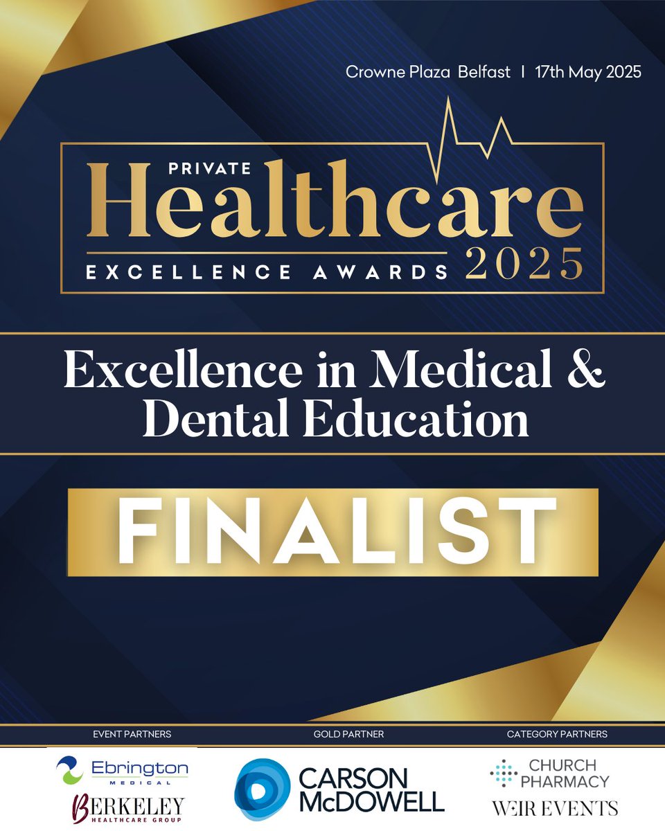Thrilled that our First Aid Training has been shortlisted as a finalist in the Excellence in Medical &amp; Dental Education Category at the inaugural Private Healthcare Excellence Awards.

We currently offer 18+ industry-recognised courses.  Please visit: proparamedics.com/first-aid-trai…