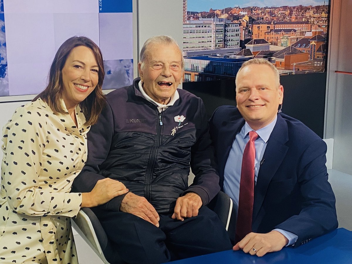 Such a privilege for me and ⁦<a href="/IanWhiteNews/">Ian White</a>⁩ to chat with Yorkshire’s one and only Dickie Bird ahead of a truly amazing #ITVX documentary on his life by ⁦<a href="/chrisdawkesITV/">Chris Dawkes</a>⁩ which airs tonight. There won’t be a dry eye in the house when you watch it 🥰