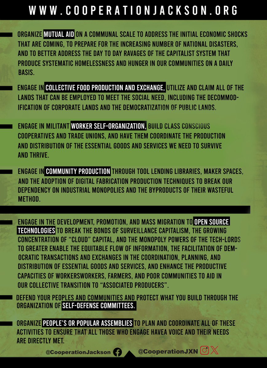 Kali_Akuno's tweet photo. A program to counter Trumpflation and the broad negative social impacts it will have. There is both a necessity and an opportunity to #BuildTheAlternatives. Join in the effort! #BuildAndFight #GetOrganized https://t.co/iOnLmte48b