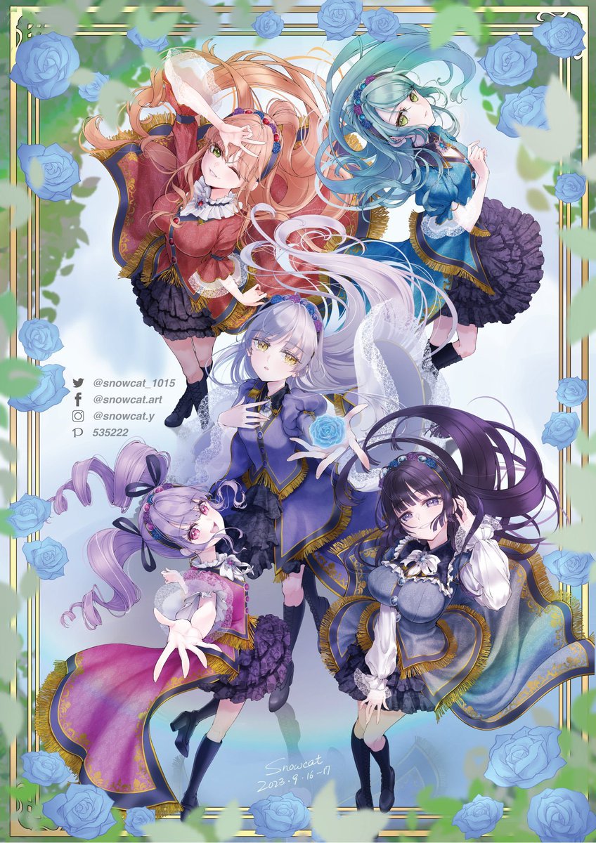 snowcat_1015's tweet image. Some of my fanart of Roselia