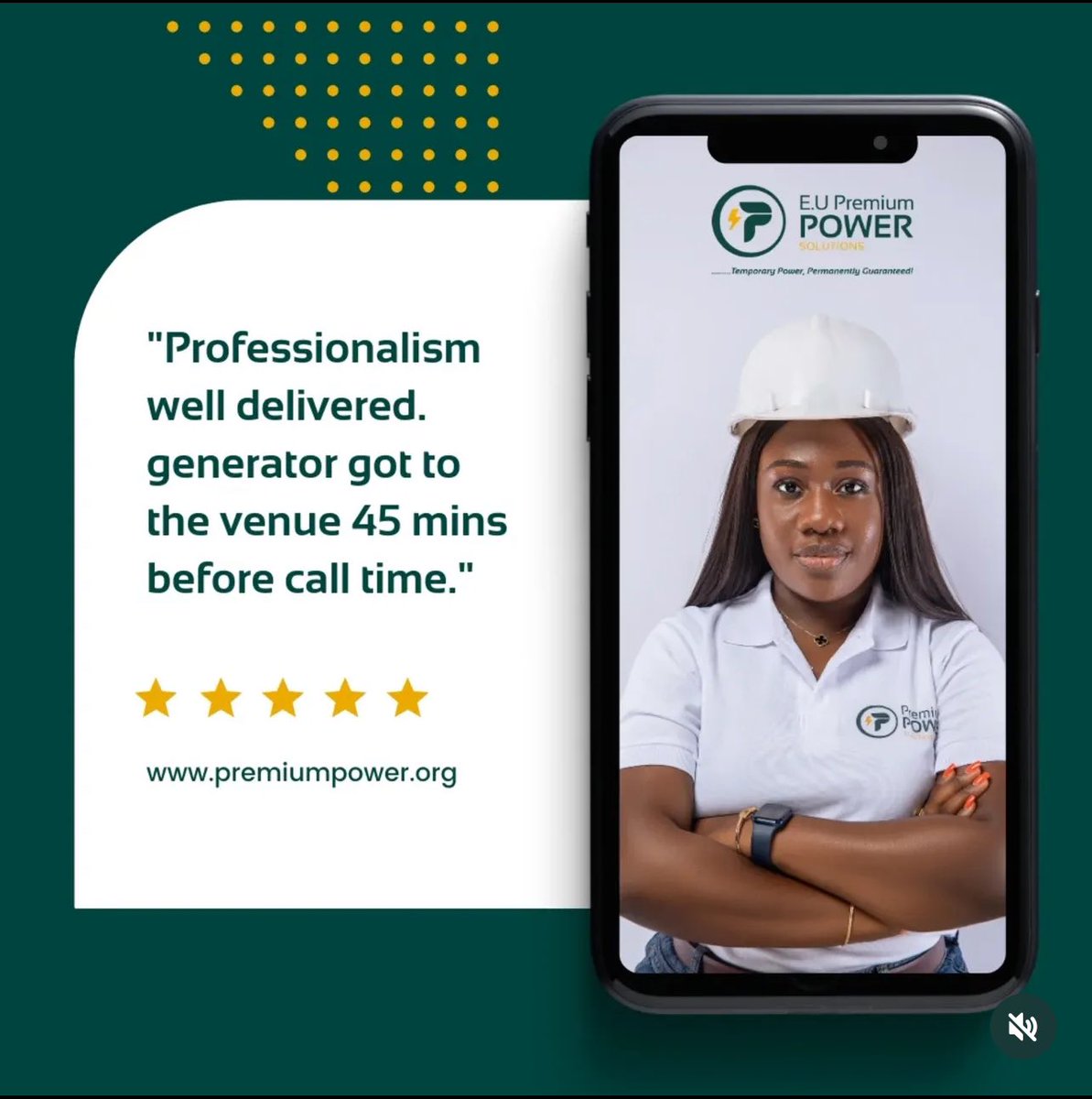 ppsolutions_'s tweet image. To book a generator , call us on 08099700004 or 09160205000 to secure your booking.

#premiumpower #generatorrentalsinlagos 
#generatorforrent #eventvendors 
#NoMoreBlackouts #ReliablePower #ppsrental
