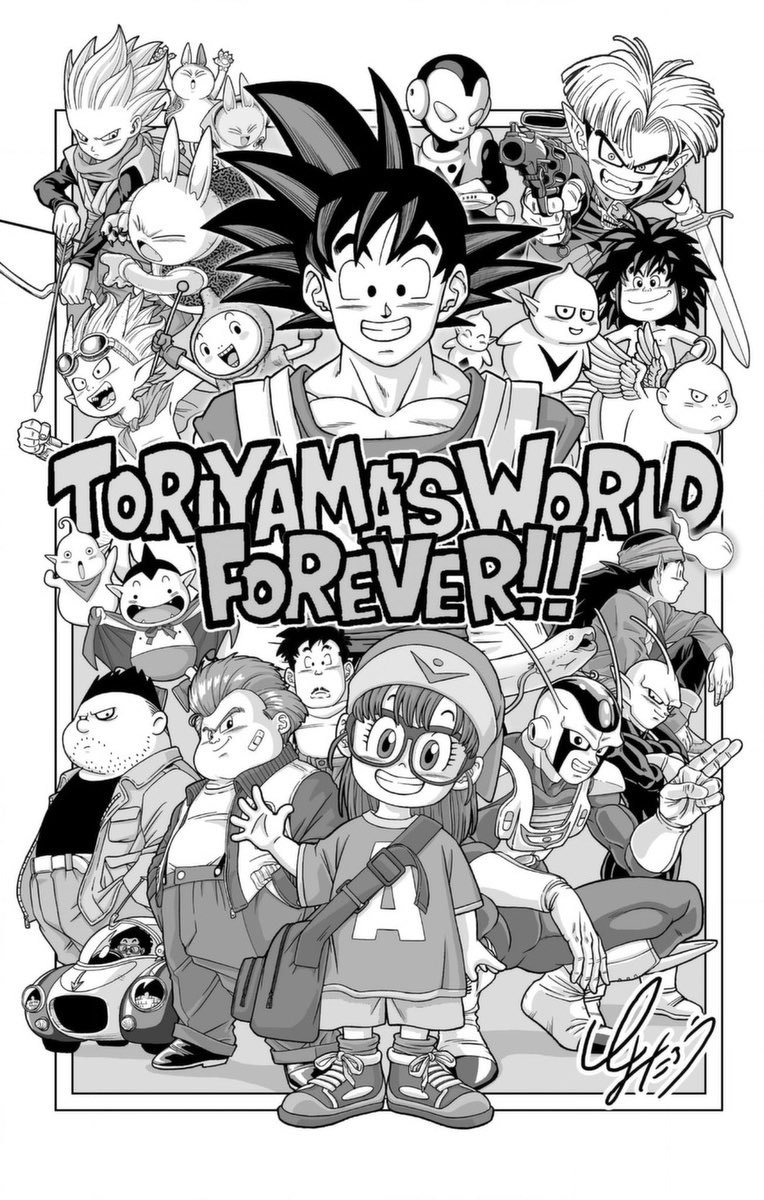 DBSuperHDMX's tweet photo. HOMENAJE DE TOYOTARO HACIA AKIRA TORIYAMA.

- ¡¡El mundo de Toriyama, por siempre!! 😭🔥 https://t.co/BOqW54DpiL